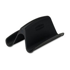 Rubbermaid Regeneration Plastic Business Card Holder, Capacity 50 Cards, Black RUB86025