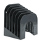 Rubbermaid Six-Tier Jumbo Incline Sorter, Plastic, 9 3/8 x 10 1/2 x 7 3/8, Black RUB96601ROS