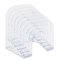 Rubbermaid Six-Tier Jumbo Incline Sorter, Plastic, 9 3/8 x 10 1/2 x 7 3/8, Clear RUB96600ROS