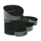 Rubbermaid Small Storage Divided Pencil Cup, Plastic, 4 1/2 dia. x 5 11/16, Black RUB14095ROS