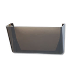 Rubbermaid Stak-A-File Single Wall Pocket, Letter, Smoke RUB48721ROS