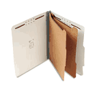 S J Paper 2 1/4" Expansion Classification Folder, Letter, Six-Section, Gray, 15/Box SJPS60902