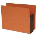 S J Paper 3-1/2 Inch Expansion File Pockets, Straight Cut, Redrope, Letter, Red, 10/Box SJPS11610