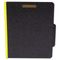 S J Paper Classifcation Folder, Two Dividers, Letter, Black/Yellow, 15/Box SJPS62622