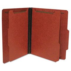 S J Paper Classification Folder, Two Dividers, Letter, Brick, 15/BX SJPS63624