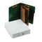 S J Paper Classification Folios with Fastener, Letter, Six-Section, Forest Green, 10/Box SJPS56001