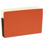 S J Paper Durable File Pocket, 3 1/2 Inch Expansion, 11 3/4 x 9 1/2, Legal, Red, 25/Box SJPS76101