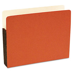S J Paper Durable File Pocket, 5 1/4 Inch Expansion, 11 3/4 x 9 1/2, Letter, Red, 10/Box SJPS75111