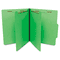 S J Paper Economy Classification Folders, Letter, Six-Section, Green, 25/Box SJPS59704