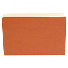 S J Paper Economy File Pocket, 3 1/2 Inch Expansion, Legal, Redrope, 25/Box SJPS72001