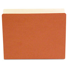 S J Paper Economy File Pocket, 3 1/2 Inch Expansion, Letter, Redrope, 25/Box SJPS71001