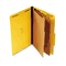 S J Paper Expanding Classification Folder, Legal, Six-Section, Bright Yellow, 15/Box SJPS61406