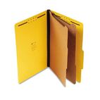 S J Paper Expanding Classification Folder, Legal, Six-Section, Bright Yellow, 15/Box SJPS61406
