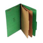 S J Paper Expanding Classification Folder, Legal, Six-Section, Emerald Green, 15/Box SJPS61401