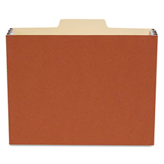 S J Paper File Cabinet Pocket, 1/3 Cut Tab, 3 1/2" Exp, Letter, Red, 10/PK SJPS75244