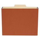 S J Paper File Cabinet Pocket, 1/3 Cut Tab, 3 1/2" Exp, Letter, Red, 10/PK SJPS75244