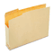 S J Paper File Jackets with Two Inch Expansion, Letter, 11 Point Manila, 50/Carton SJPS11220