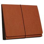 S J Paper Four Inch Expansion Wallets, Redrope, Letter, Red, 25/Carton SJPS84308
