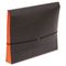 S J Paper Fusion Clutch Organizer, 1 3/4" Exp, Letter, Black/Orange, 10/BX SJPS84683