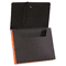 S J Paper Fusion Clutch Organizer, 1 3/4" Exp, Letter, Black/Orange, 10/BX SJPS84683