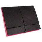 S J Paper Fusion Clutch Organizer, 1 3/4" Exp, Letter, Black/Red, 10/BX SJPS84681