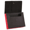 S J Paper Fusion Clutch Organizer, 1 3/4" Exp, Letter, Black/Red, 10/BX SJPS84681
