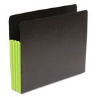 S J Paper Fusion Pocket, 3 1/2 Inch Expansion, 9 1/2 x 11 3/4, Letter, Green SJPS83605