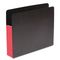 S J Paper Fusion Pocket, 3 1/2 Inch Expansion, 9 1/2 x 11 3/4, Letter, Red SJPS83601