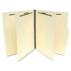 S J Paper Manila Economy Classification Folders, Letter, Six-Section, 25/Box SJPS59700