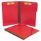 S J Paper Pressboard Folios with Two Fasteners/Closure, Letter, Executive Red, 15/Box SJPS57000
