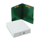 S J Paper Pressboard Folios with Two Fasteners/Closure, Letter, Forest Green, 15/Box SJPS57001