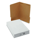 S J Paper Reinforced Kraft Folders, One Fastener, 1/3 Cut Top Tab, Legal, Brown, 50/Box SJPS12551