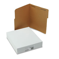 S J Paper Reinforced Kraft Folders, One Fastener, 1/3 Cut Top Tab, Letter, Brown, 50/Box SJPS12531