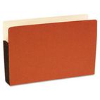 S J Paper Standard File Pocket, 3 1/2 Inch Expansion, 14 3/4 x 9 1/2, Legal, Red, 25/Box SJPS74101