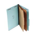 S J Paper Std 2-1/4" Expansion Classification Folder, Legal, Six-Section, Blue, 15/Box SJPS61903