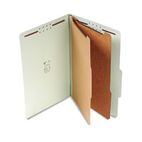 S J Paper Std 2 1/4" Expansion Classification Folder, Legal, Six-Section, Gray, 15/Box SJPS61902