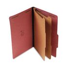 S J Paper Std 2-1/4" Expansion Classification Folder, Legal, Six-Section, Red, 15/Box SJPS61900