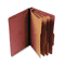 S J Paper Std 3" Expansion Classification Folder, Legal, Eight-Section, Red, 10/Box SJPS61850