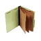 S J Paper Std 3" Expansion Classification Folder, Letter, Eight-Section, Green, 10/Box SJPS60851