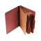 S J Paper Std 3" Expansion Classification Folder, Letter, Eight-Section, Red, 10/Box SJPS60850