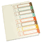 S J Paper Table of Contents Index Dividers, 1-8, Multicolor, 11 x 8-1/2 SJPS05178