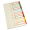 S J Paper Table of Contents Index Dividers, 1-8, Multicolor, 14 x 8-1/2 SJPS05278