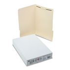 S J Paper Water/Cut-Resistant Folder, One Fastener, 1/3 Top Tab, Legal, Manila, 50/Box SJPS11551
