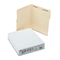 S J Paper Water/Cut-Resistant Folder, One Fastener, 1/3 Top Tab, Letter, Manila, 50/Box SJPS11531
