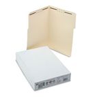 S J Paper Water/Cut-Resistant Folder, Two Fasteners, 1/3 Top Tab, Legal, Manila, 50/Box SJPS11561