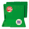 S J Paper Water/Cut-Resistant Folder, Two Fasteners, 1/3 Top Tab, Letter, Green, 50/Box SJPS11544