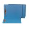 S J Paper Water/Paper Cut-Resistant End Tab Folders, Two Fasteners, Letter, Blue, 50/Box SJPS13646