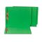 S J Paper Water/Paper Cut-Resistant End Tab Folders, Two Fasteners, Letter, Green, 50/Box SJPS13644