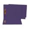 S J Paper Water/Paper Cut-Resistant End Tab Folders, Two Fasteners, Letter, Purple, 50/Box SJPS13649