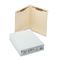 S J Paper Water/Paper Cut-Resistant Folder, Two Fasteners, End Tab, Letter, Manila, 50/Box SJPS13641